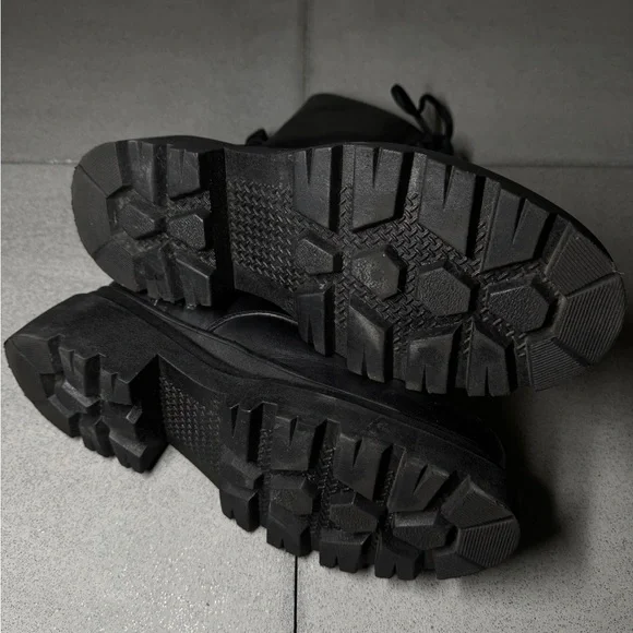 Black Thursday Boot co. Combat Ankle Boots - Picture 3 of 4